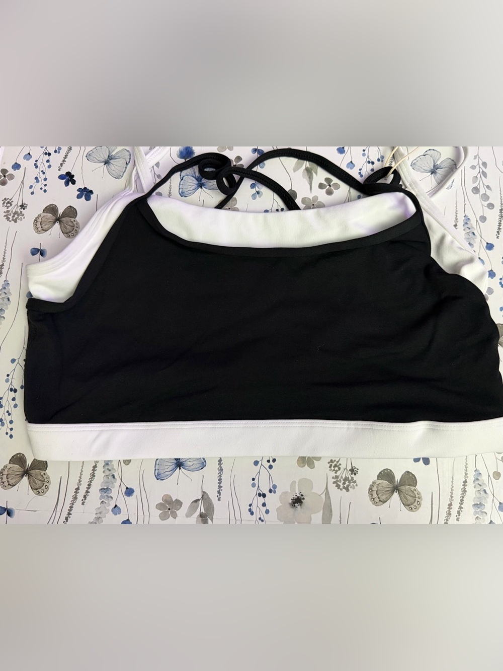Black and White Sports Bralette